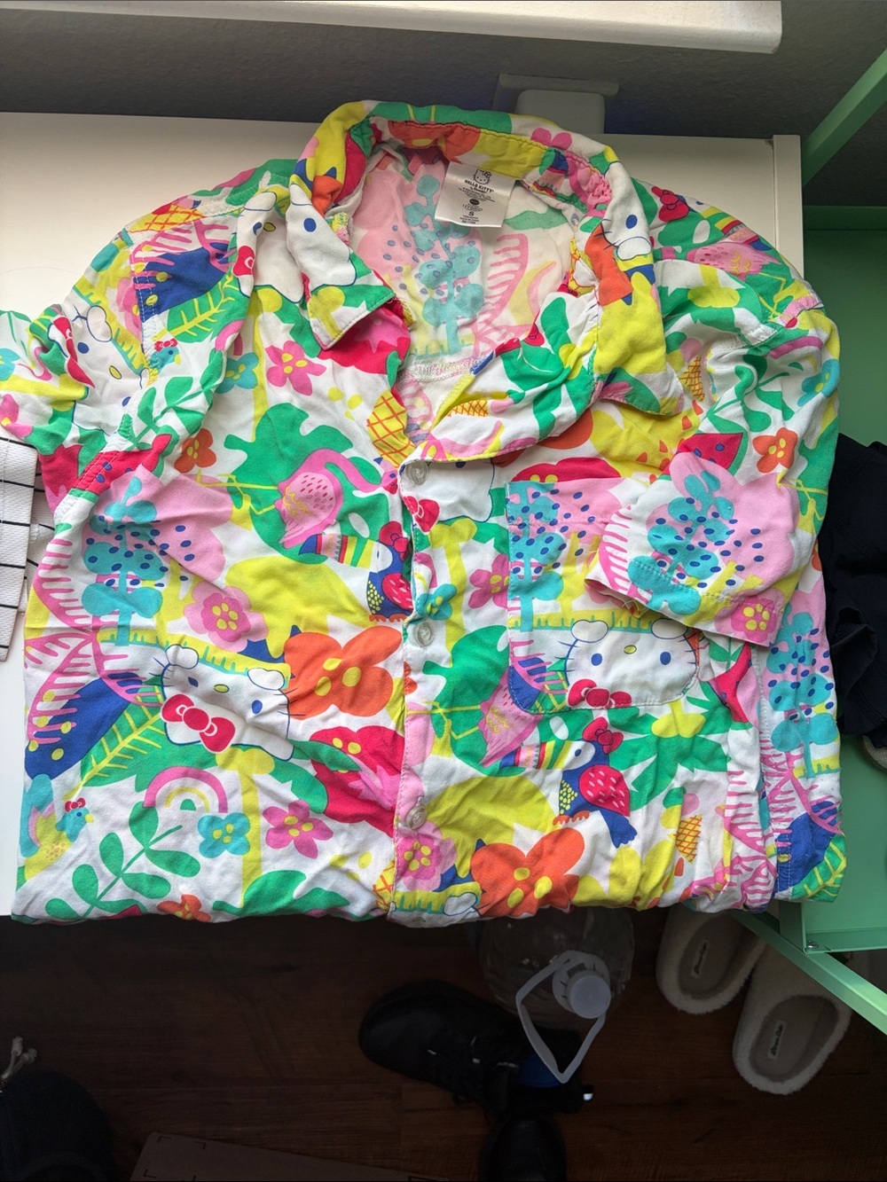 Hello Kitty Multicolor Floral Puff Jacket